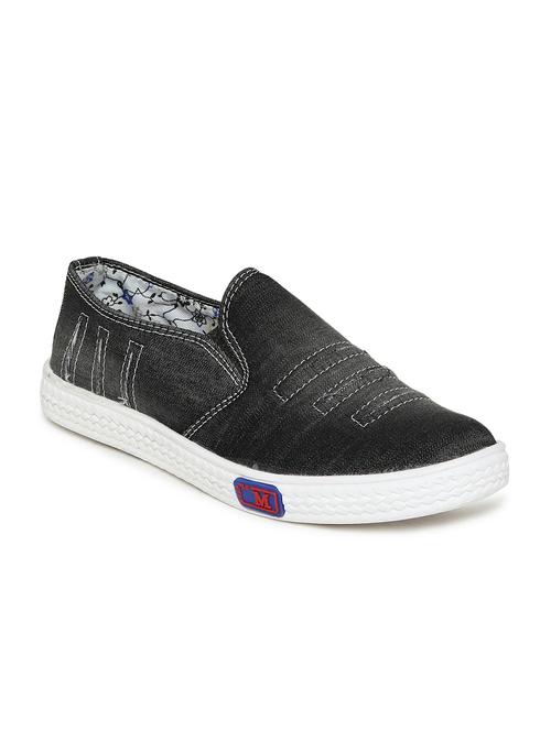 black plimsolls casual shoe - 14679239 - Very Small Image - 1