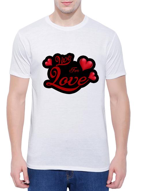 white cotton chest print tshirt - 14679492 - Very Small Image - 1