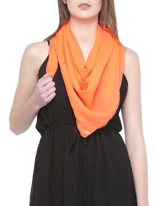 orange polyester scarf - 14680017 - Very Small Image - 1