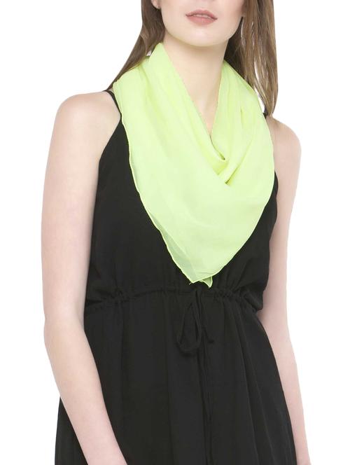 yellow polyester scarf - 14680018 - Very Small Image - 1