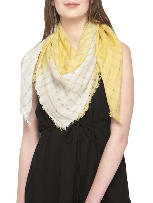 yellow rayon scarf - 14680022 - Very Small Image - 1