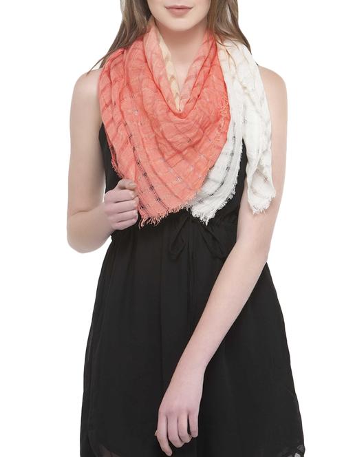 orange rayon scarf - 14680023 - Very Small Image - 1