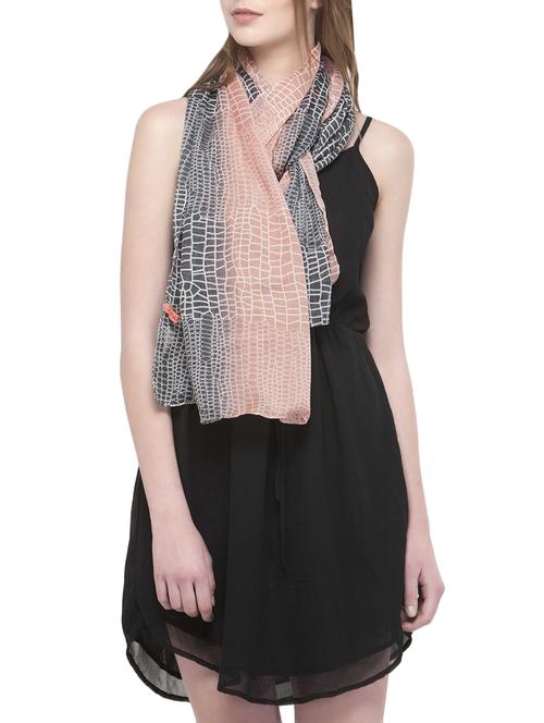 printed polyester stole - 14680043 - Very Small Image - 1