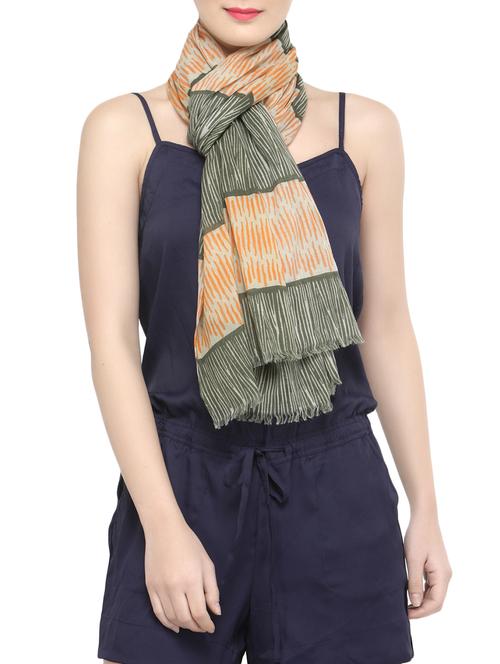printed cotton stole - 14680056 - Very Small Image - 1