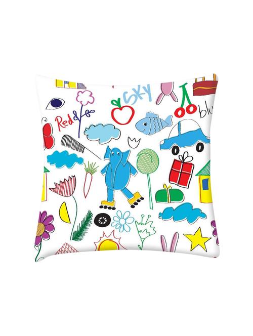 digitally printed single polyester cushion cover - 14696106 - Very Small Image - 1