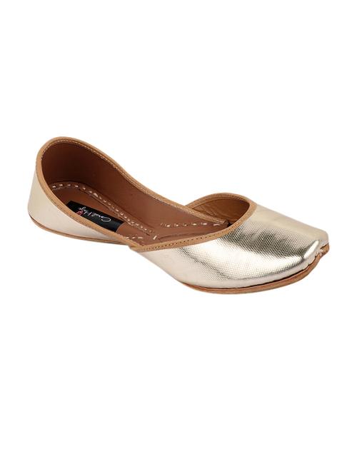 coral haze gold leather jutti - 14697695 - Very Small Image - 1