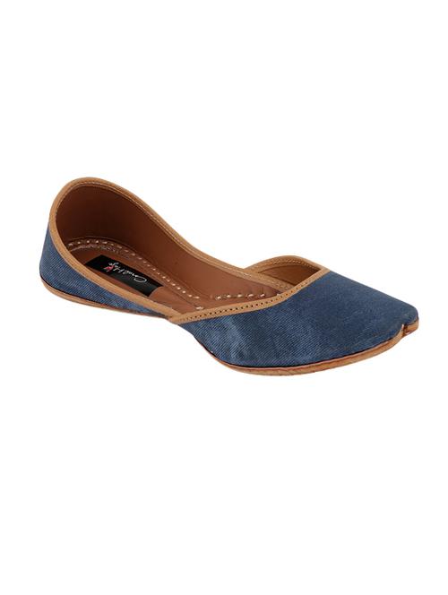 coral haze blue leather jutti - 14697697 - Very Small Image - 1