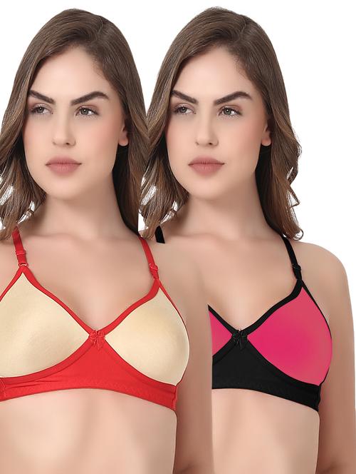 set of 2 multi colored bra - 14705090 - Very Small Image - 1