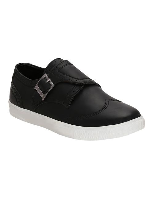 black leatherette casual slipon - 14705327 - Very Small Image - 1