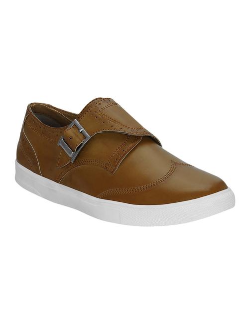 tan leatherette casual slipon - 14705328 - Very Small Image - 1