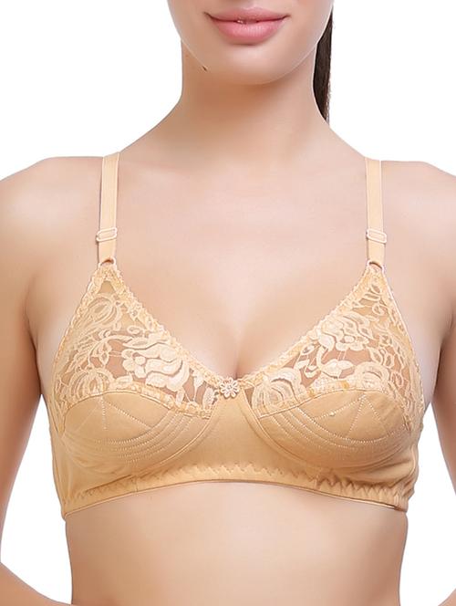 floral patch lace detail bra - 14705699 - Very Small Image - 1