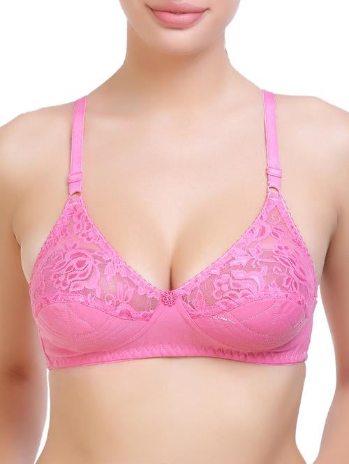 floral patch lace detail bra - 14705702 - Very Small Image - 1