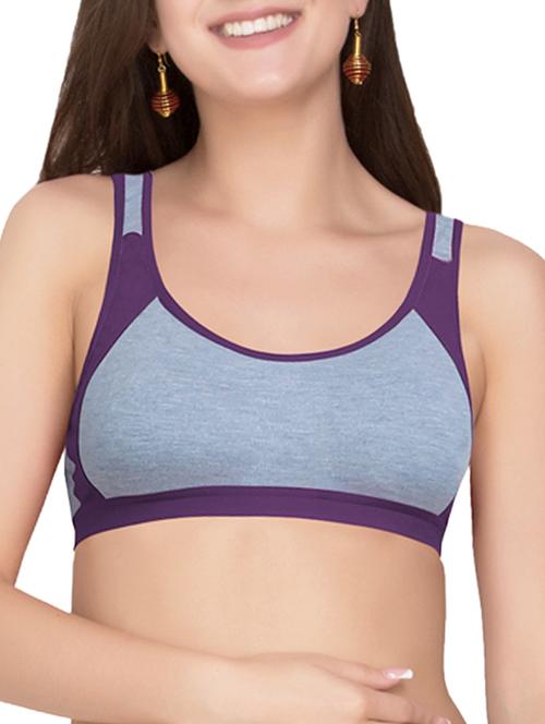color block sports bra - 14705728 - Very Small Image - 1