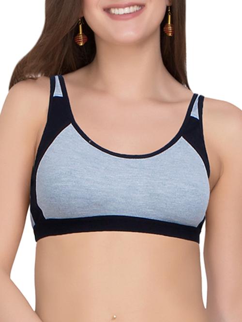 color block sports bra - 14706281 - Very Small Image - 1