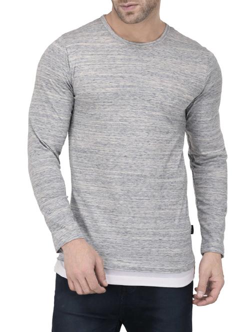 grey cotton t-shirt - 14712584 - Very Small Image - 1