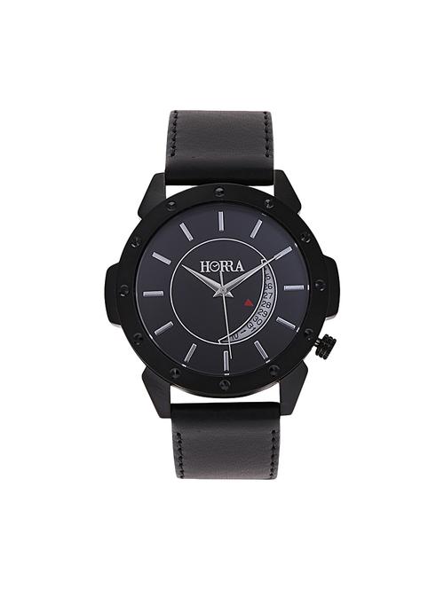horra crescent series black dial analog watch for men - pb817mlbk79 - 14712712 - Very Small Image - 1