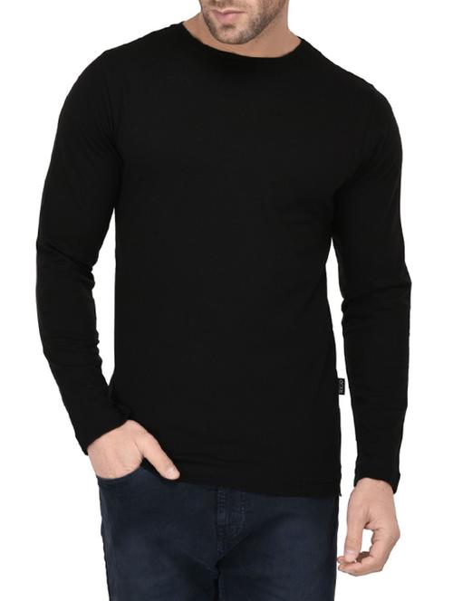 black solid t-shirt - 14714010 - Very Small Image - 1