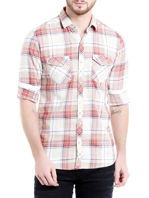 pink cotton casual shirt - 14714202 - Very Small Image - 1