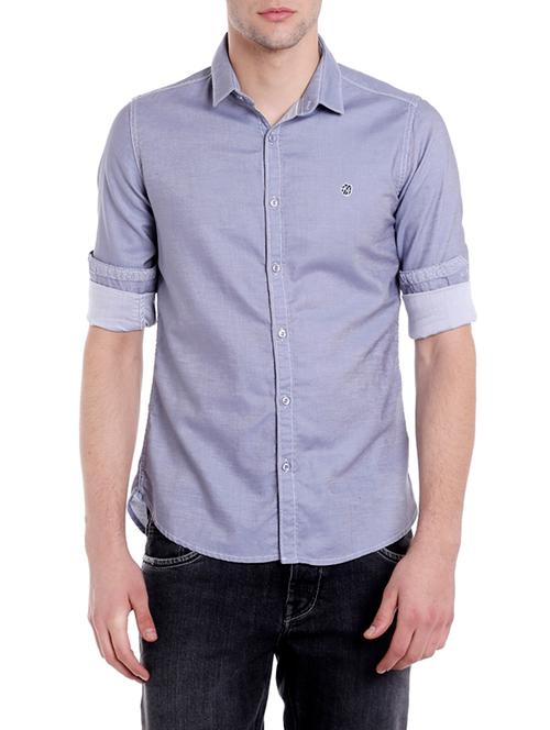 purple cotton casual shirt - 14714237 - Very Small Image - 1