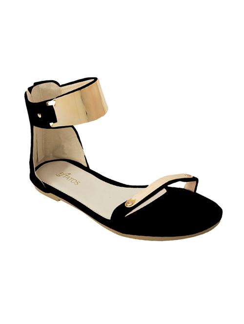 black ankle strap sandals - 14714869 - Very Small Image - 1