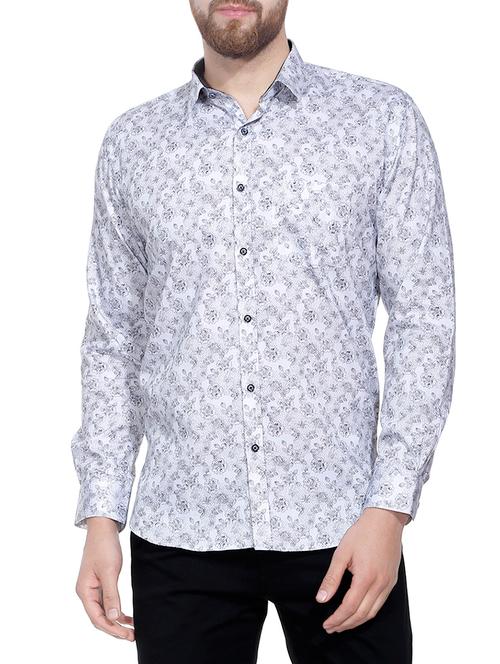 grey cotton casual shirt - 14715348 - Very Small Image - 1