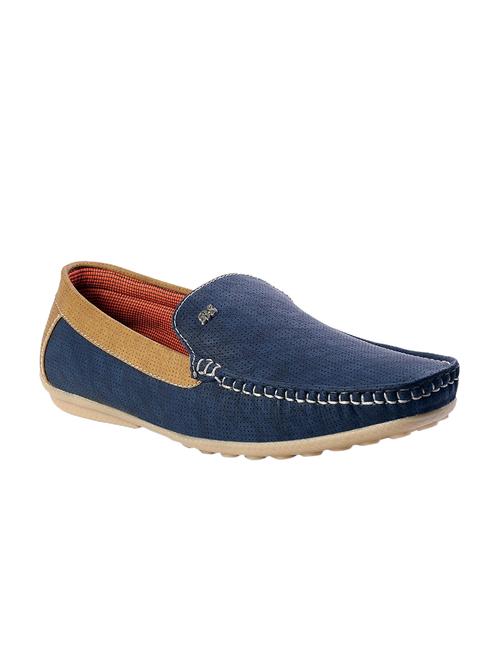 blue leatherette slip on loafer - 14715648 - Very Small Image - 1
