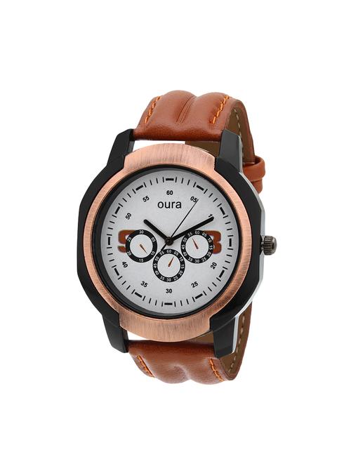 oura analog new classic round dial men's watch - 14715750 - Very Small Image - 1