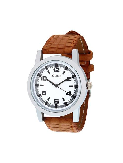 oura analog new classic round dial men's watch - 14715761 - Very Small Image - 1