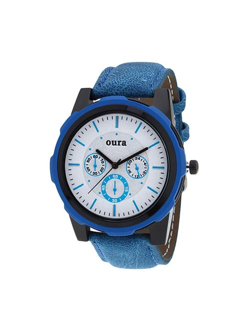 oura analog new classic round dial men's watch - 14715768 - Very Small Image - 1