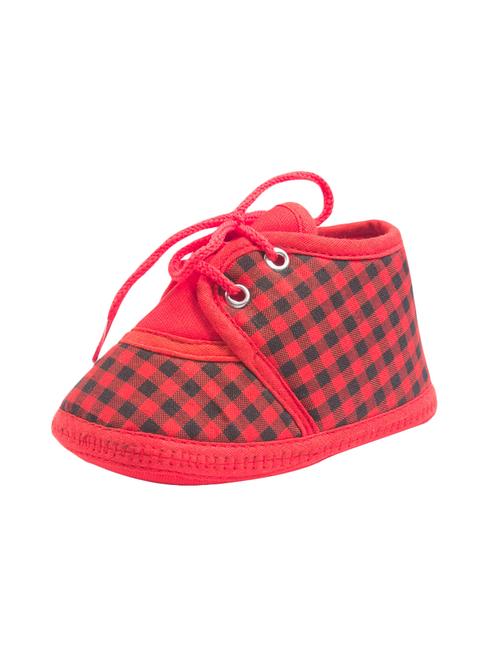 red fabric bootie - 14716444 - Very Small Image - 1