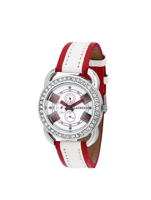 ridiqa analog wrist watch black dial red strap woman and girls watch - 14717361 - Very Small Image - 1
