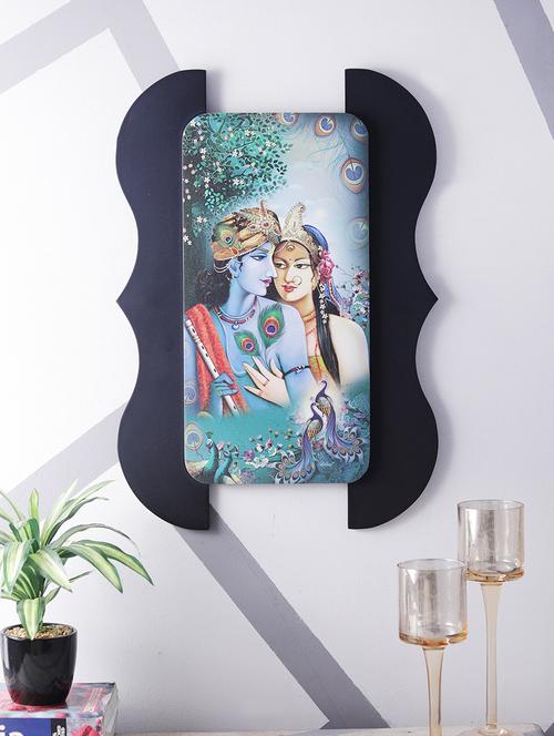 digital print radha krishna on wooden frame wall art - 14717567 - Very Small Image - 1