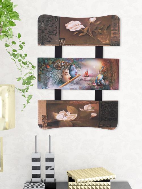digital print radha krishna on wooden frame wall art - 14717597 - Very Small Image - 1