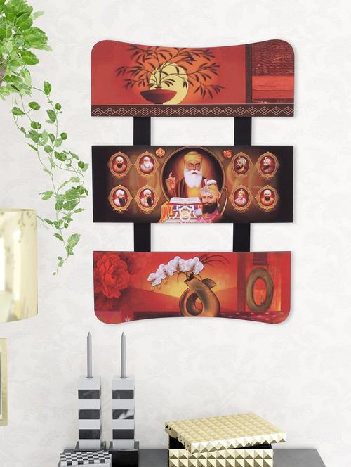 digital print sikha guru on wooden frame wall art - 14717600 - Very Small Image - 1