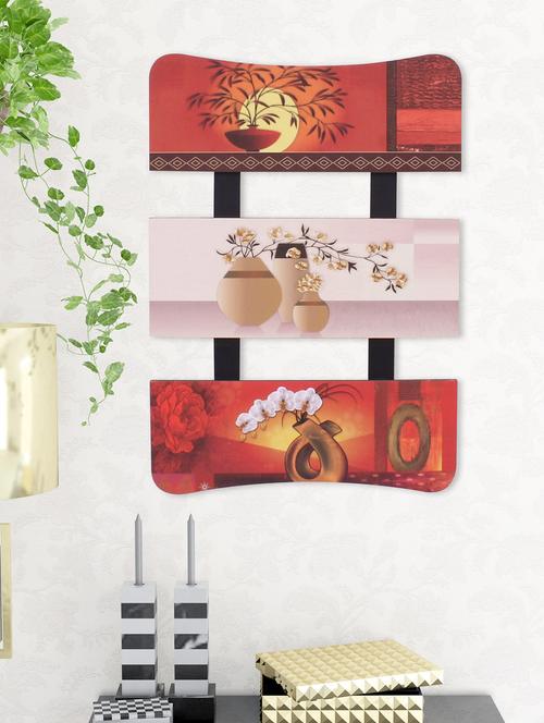 digital print flower pot on wooden frame wall art - 14717604 - Very Small Image - 1