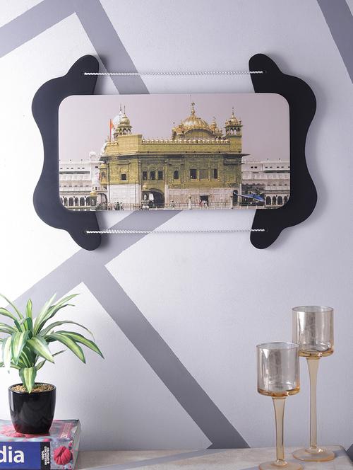 digital print golden temple on wooden frame wall art - 14717629 - Very Small Image - 1