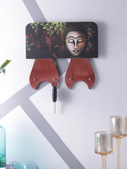 digital print buddha on wooden frame key holder - 14717643 - Very Small Image - 1