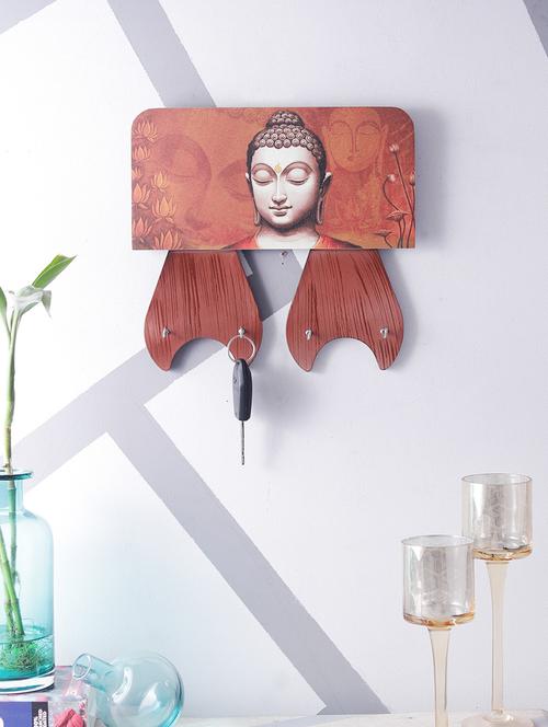 digital print buddha on wooden frame key holder - 14717644 - Very Small Image - 1