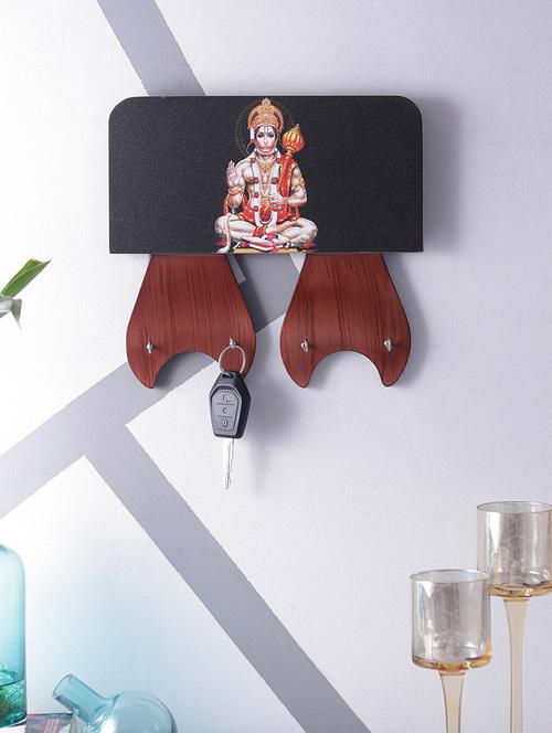 digital print hanuman on wooden frame key holder - 14717649 - Very Small Image - 1