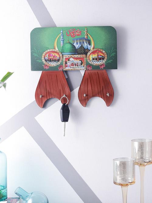 digital print mosque on wooden frame key holder - 14717656 - Very Small Image - 1