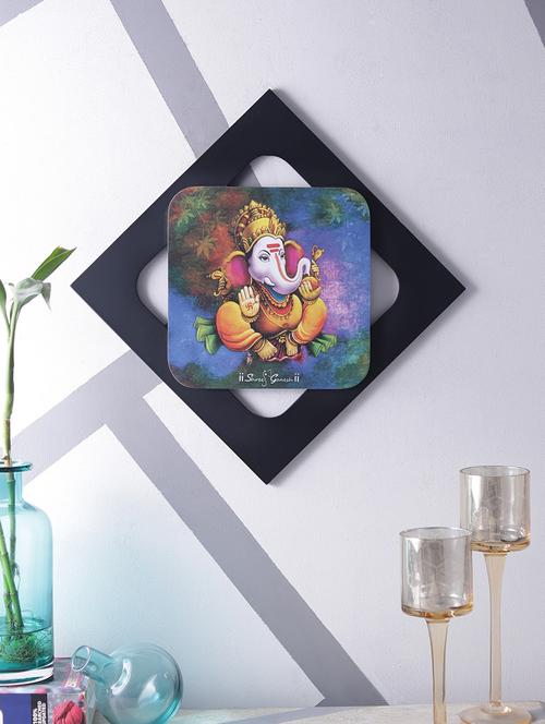 digital print ganesha on wooden frame wall art - 14717664 - Very Small Image - 1