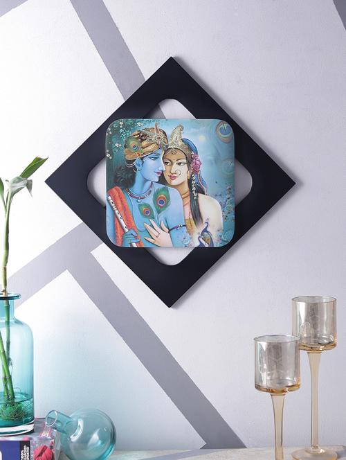 digital print radha krishna on wooden frame wall art - 14717667 - Very Small Image - 1