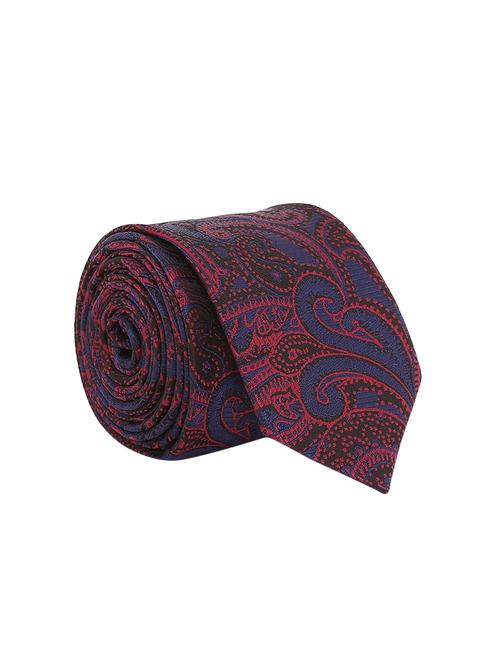 maroon satin tie - 14717743 - Very Small Image - 1