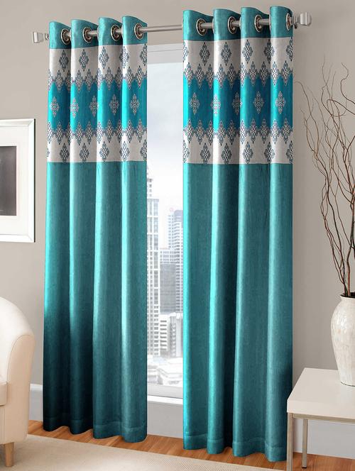 desginer door curtains set of 2 - 14717990 - Very Small Image - 1