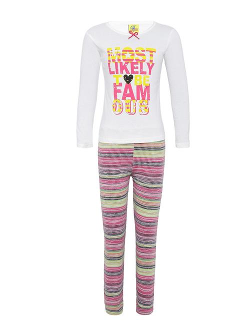 pink cotton pyjama set - 14719633 - Very Small Image - 1