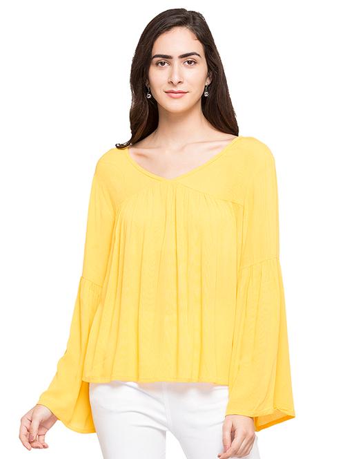 yellow colored top - 14719708 - Very Small Image - 1