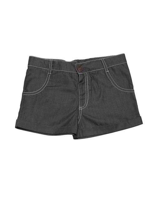turn-up hem mid rise shorts - 14720081 - Very Small Image - 1