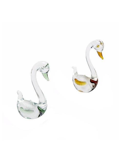 crystal glass swan set (set of 2) - 14720899 - Very Small Image - 1