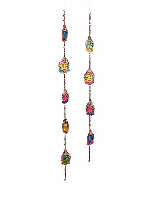 leather puppetry door hanging(set of 2) - 14721094 - Very Small Image - 1