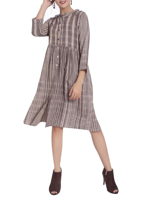 multi colored cotton shift dress - 14722405 - Very Small Image - 1